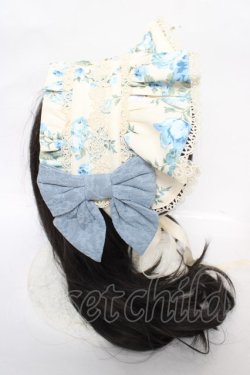 画像4: axes femme kawaii / アンティークローズ柄ハーフボンネット  生成り Y-26-04-01-031-AX-AC-SZ-ZY