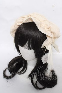 画像1: axes femme kawaii / ドットチュールフリルカチューシャ  生成り Y-26-04-01-041-AX-AC-SZ-ZY