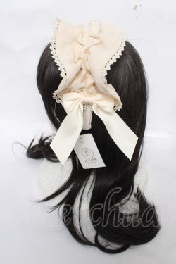 画像2: axes femme kawaii / ドットチュールフリルカチューシャ  生成り Y-26-04-01-041-AX-AC-SZ-ZY