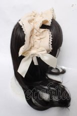 画像3: axes femme kawaii / ドットチュールフリルカチューシャ  生成り Y-26-04-01-041-AX-AC-SZ-ZY (3)