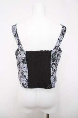 画像2: axes femme / フルールPTジップ付ビスチェ  黒 Y-26-04-03-049-AX-TO-SZ-ZY