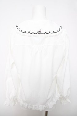 画像2: axes femme POETIQUE / フリュイ・コンフィ刺繍ブラウス  白 Y-26-04-03-053-AX-BL-SZ-ZY