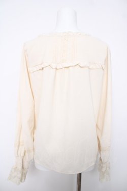 画像2: axes femme / 20th/フリルブラウス  生成り Y-26-04-03-054-AX-BL-SZ-ZY