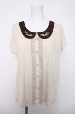 画像1: axes femme / ブラウス風カットソー  生成り Y-26-04-03-062-AX-TO-SZ-ZY (1)