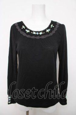 画像1: axes femme / ガーデンインナープルオーバー  黒 Y-26-04-03-066-AX-TO-SZ-ZY