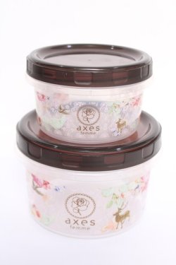 画像1: axes femme / ノベルティタッパー 2つセット   Y-26-04-03-008-AX-ZA-SZ-ZY