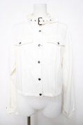 axes femme / ベルト付ショートブルゾン  白 Y-26-04-03-068-AX-JA-SZ-ZY