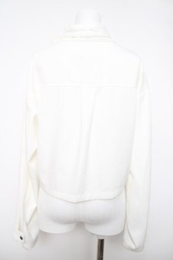 画像2: axes femme / ベルト付ショートブルゾン  白 Y-26-04-03-068-AX-JA-SZ-ZY