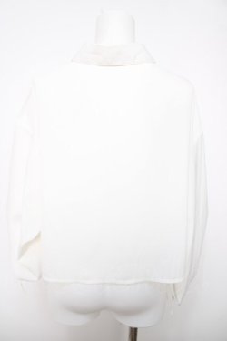 画像2: axes femme / 袖ギャザーブラウス  白 Y-26-04-03-069-AX-BL-SZ-ZY