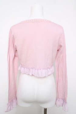 画像2: axes femme kawaii / 刺繍入りボレロ  ピンク Y-26-04-03-071-AX-TO-SZ-ZY