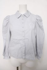 画像1: evelyn / 刺繍入りブラウス  サックス Y-26-04-03-073-LO-BL-SZ-ZS (1)