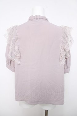 画像2: Rojita / フリルレースブラウス  グレー Y-26-04-03-074-LO-BL-SZ-ZY