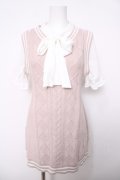 evelyn / 重ね着風トップス  ピンク Y-26-04-03-077-LO-TO-SZ-ZY