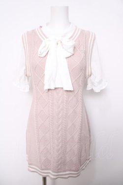 画像1: evelyn / 重ね着風トップス  ピンク Y-26-04-03-077-LO-TO-SZ-ZY