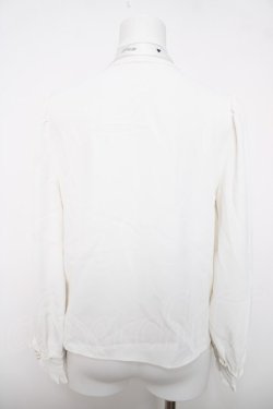 画像2: pium / プリントボウタイブラウス  白 Y-26-04-03-078-LO-BL-SZ-ZY