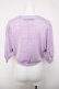 画像2: an another angelus / SAVONパッケージ釦透かし編み5分袖ニットカーディガン  ラベンダー Y-26-04-03-081-CA-TO-SZ-ZY (2)