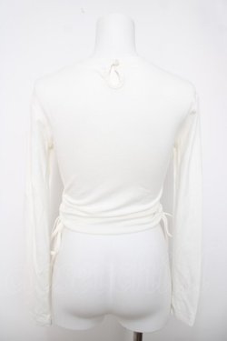 画像2: Bon24Hiz / ハートくり抜きギャザートップス M 白 Y-26-04-03-083-LO-TO-SZ-ZY