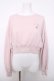 画像1: evelyn / ネコ刺繍トレーナー  ピンク Y-26-04-03-086-LO-TO-SZ-ZY (1)