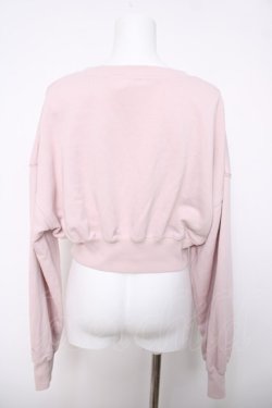 画像2: evelyn / ネコ刺繍トレーナー  ピンク Y-26-04-03-086-LO-TO-SZ-ZY