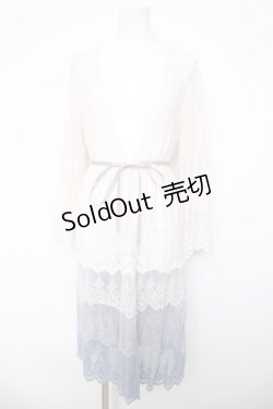 画像1: axes femme / グラデーションレースガウン  サックス Y-26-04-03-094-AX-TO-SZ-ZY