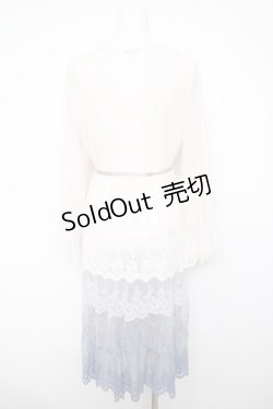 画像2: axes femme / グラデーションレースガウン  サックス Y-26-04-03-094-AX-TO-SZ-ZY