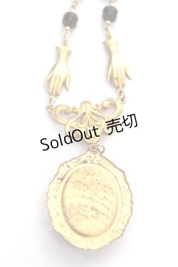 画像2: fuwari / 天使カメオのネックレス  ブラック Y-26-04-03-001-GO-AC-SZ-ZY