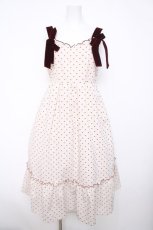 画像1: axes femme / ハートフロッキージャンスカ F 生成り Y-26-04-03-096-AX-OP-SZ-ZI (1)