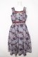 画像1: axes femme / ヴィンテージマップ柄ワンピ  パープル Y-26-04-03-099-AX-OP-SZ-ZY (1)