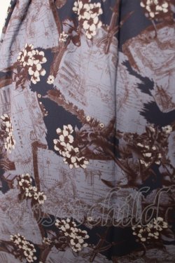 画像3: axes femme / ヴィンテージマップ柄ワンピ  パープル Y-26-04-03-099-AX-OP-SZ-ZY