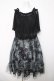画像1: axes femme / 2wayバラ柄キャミワンピース  黒 Y-26-04-03-101-AX-OP-SZ-ZY (1)