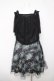 画像2: axes femme / 2wayバラ柄キャミワンピース  黒 Y-26-04-03-101-AX-OP-SZ-ZY (2)