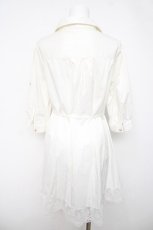 画像2: axes femme / 裾レースシャツチュニック  白 Y-26-04-03-102-AX-TO-SZ-ZY (2)