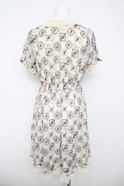 画像2: axes femme / シルエット柄ワンピース  生成り Y-26-04-03-103-AX-OP-SZ-ZY