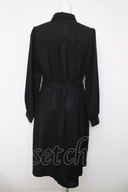 画像2: axes femme / 前身頃レースシャツワンピース  黒 Y-26-04-03-104-AX-OP-SZ-ZY