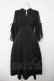 画像1: axes femme POETIQUE / チャイナボタンフレア袖ワンピース  黒 Y-26-04-03-109-AX-OP-SZ-ZY (1)