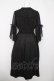 画像2: axes femme POETIQUE / チャイナボタンフレア袖ワンピース  黒 Y-26-04-03-109-AX-OP-SZ-ZY (2)