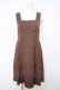 画像1: Fi.n.t / エンブレム釦プリーツジャンパースカート  茶 Y-26-04-03-121-CA-OP-SZ-ZY (1)