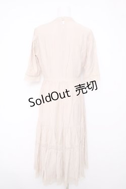 画像2: an another angelus / レース使いティアードロングワンピース  生成り Y-26-04-03-123-CA-OP-SZ-ZY