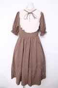 m petit by misako / ナシジムジキリカエワンピース  ブラウン Y-26-04-03-124-LO-OP-SZ-ZY