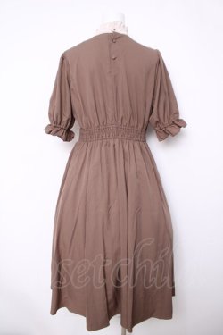 画像2: m petit by misako / ナシジムジキリカエワンピース  ブラウン Y-26-04-03-124-LO-OP-SZ-ZY