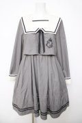 Amavel / セーラーワンピース  グレー Y-26-04-03-125-CA-OP-SZ-ZY