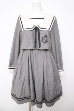 画像1: Amavel / セーラーワンピース  グレー Y-26-04-03-125-CA-OP-SZ-ZY