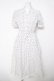 画像1: INGEBORG / ドット柄ワンピース  シロ Y-26-04-03-129-LO-OP-SZ-ZY (1)