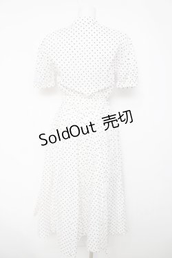 画像2: INGEBORG / ドット柄ワンピース  シロ Y-26-04-03-129-LO-OP-SZ-ZY