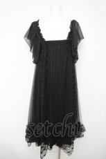 画像2: MR corset / チュール切替ワンピース  黒 Y-26-04-03-130-PU-OP-SZ-ZY (2)