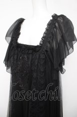 画像3: MR corset / チュール切替ワンピース  黒 Y-26-04-03-130-PU-OP-SZ-ZY (3)