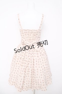 画像2: Innocent World / 共布フリルバラ柄ジャンパースカート  ピンク Y-26-04-03-133-IW-OP-SZ-ZY