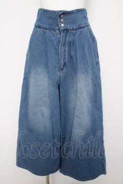 画像1: axes femme / デニムワイドパンツ  ウォッシュ Y-26-04-03-136-AX-PA-SZ-ZY