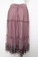 画像2: axes femme / 裾刺繍チュールティアードスカート  ピンク Y-26-04-03-143-AX-SK-SZ-ZY (2)