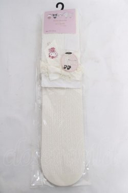 画像1: m petit by misako / AMOVKキティリボンレース  生成り Y-26-04-03-018-LO-ZA-SZ-ZY